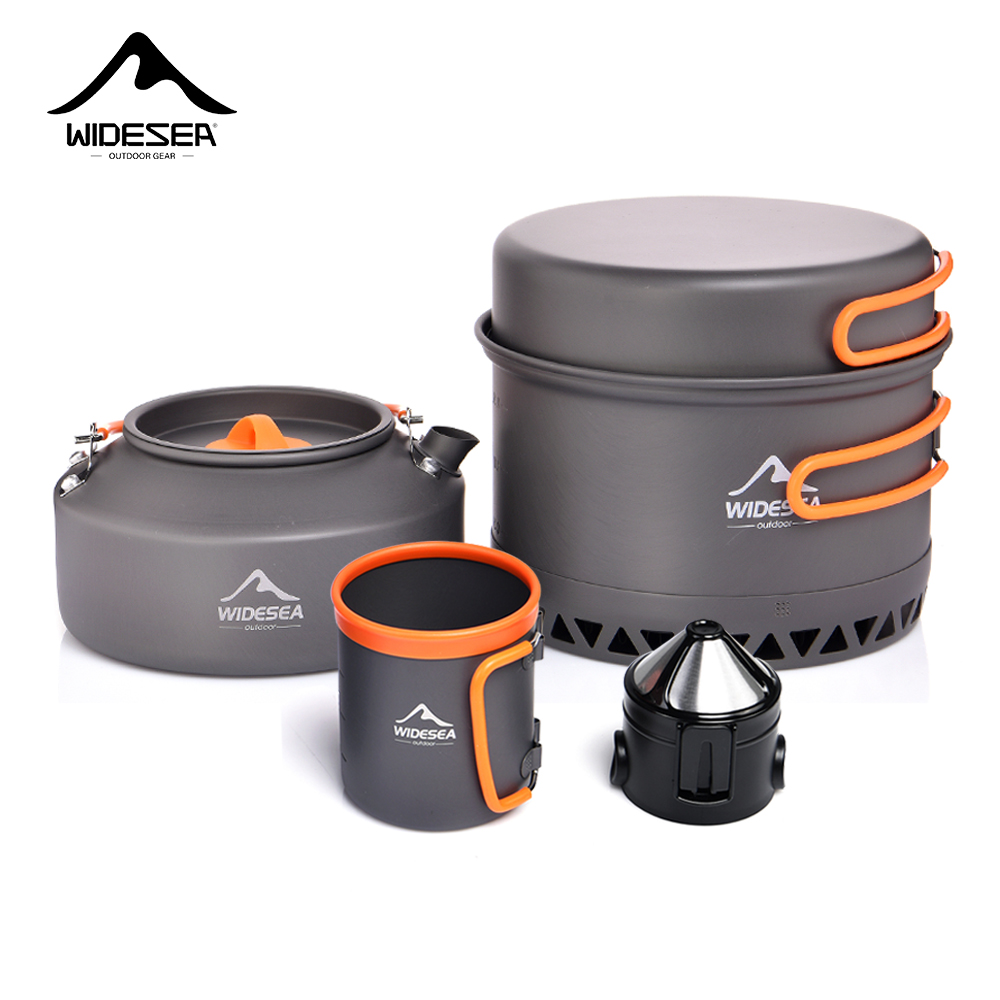 Camping Cooking Set Large - Camping Tableware Outdoor Cookware Set Pots