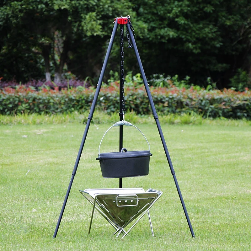 Camping Cooking Tripod - Outdoor Large Bonfire Tripod Portable Camping