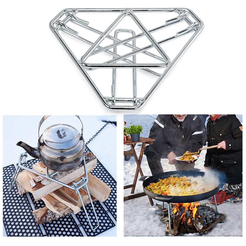 Camping Cooking No Gas - Stainless Steel Campfire Rack Grill Grate