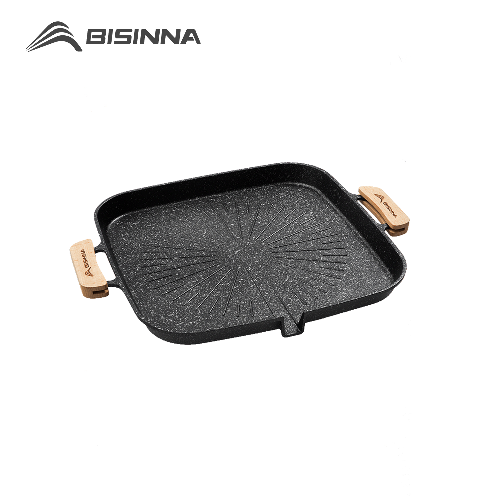 Camping Cooking Pot - BISINNA Square BBQ Grill Pan Non