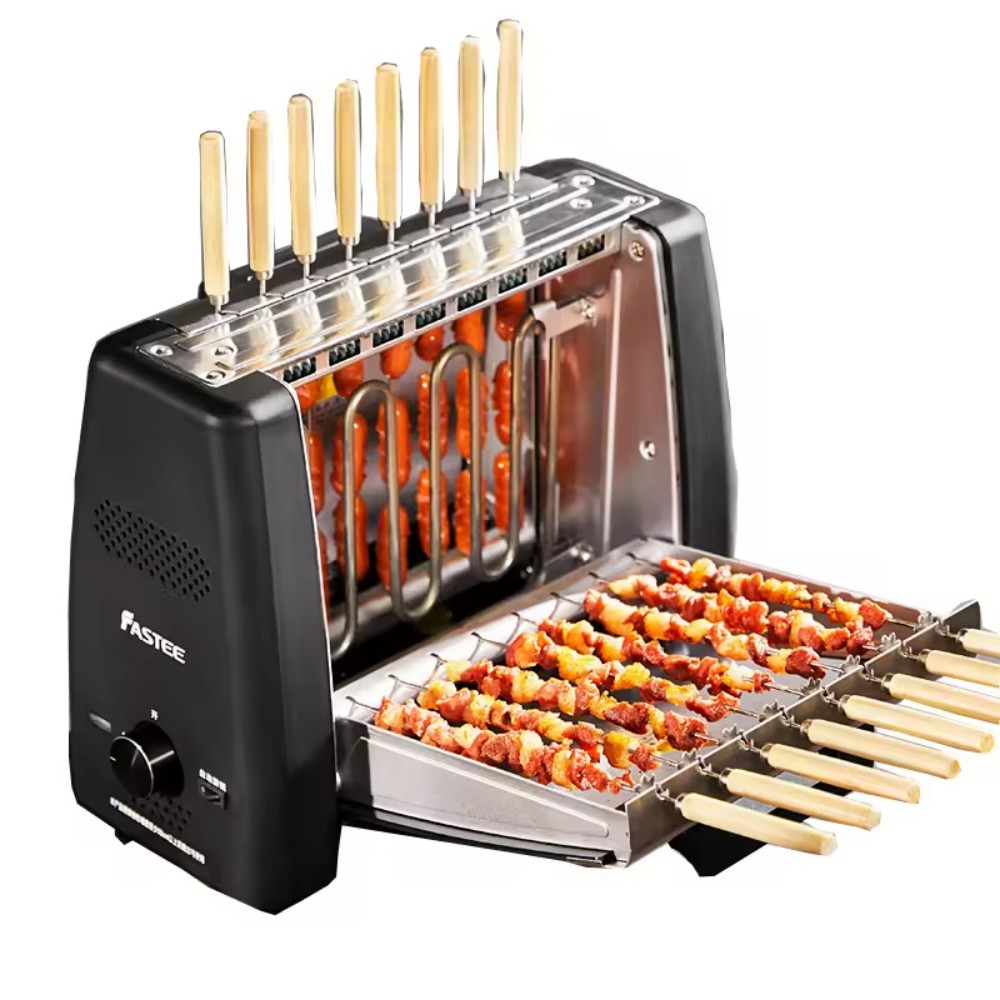 Camping Cooking Griddle - Electric 16 Skewers Stainless Steel Kebab