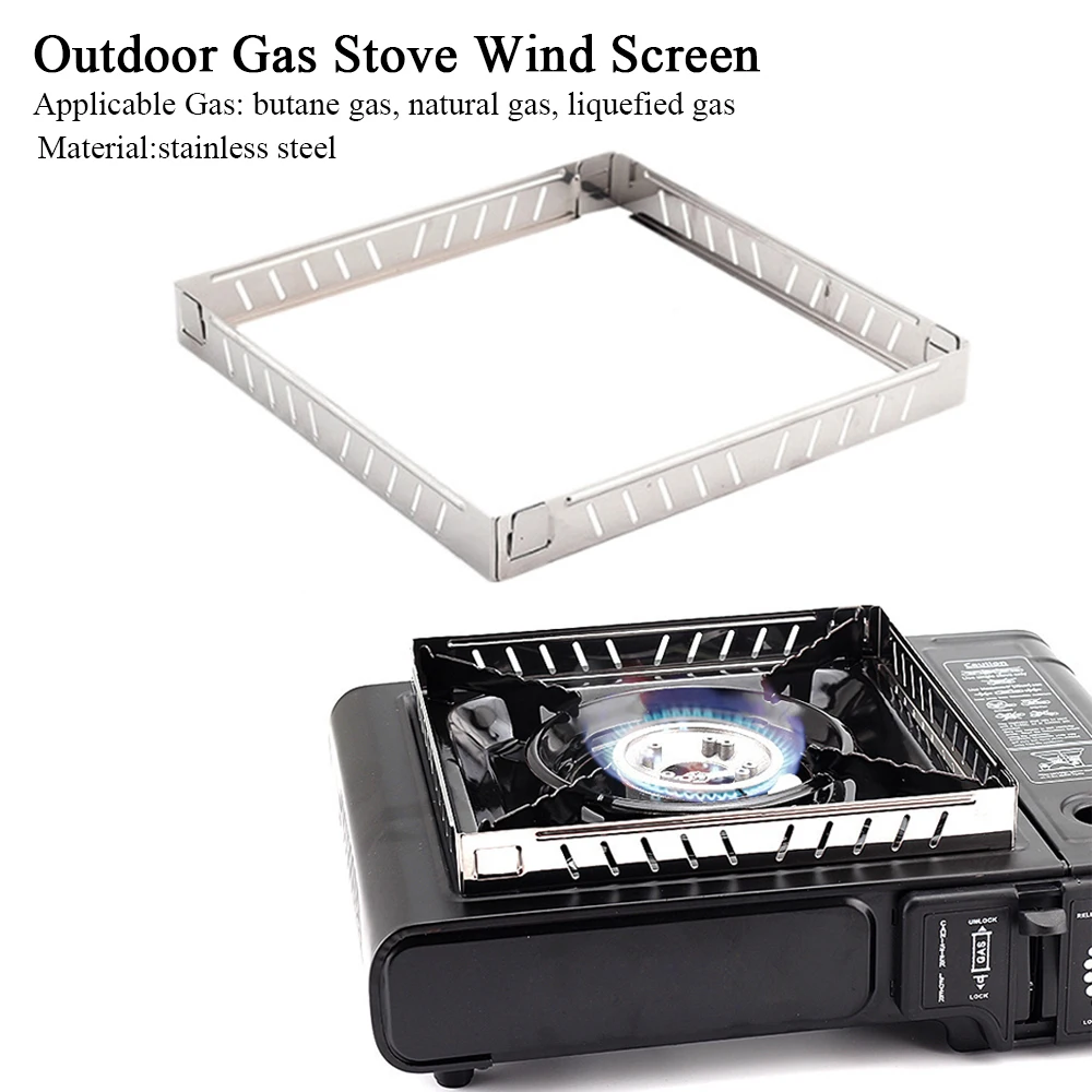 Outdoor Gas Stove Wind Screen  - مراجعة Camping Cooking Windscreen وسعره