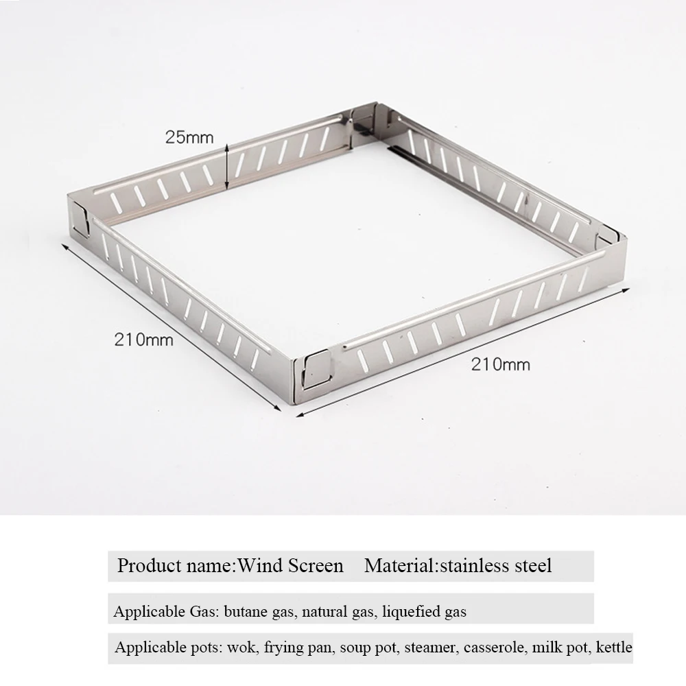 Outdoor Gas Stove Wind Screen  - مراجعة Camping Cooking Windscreen وسعره