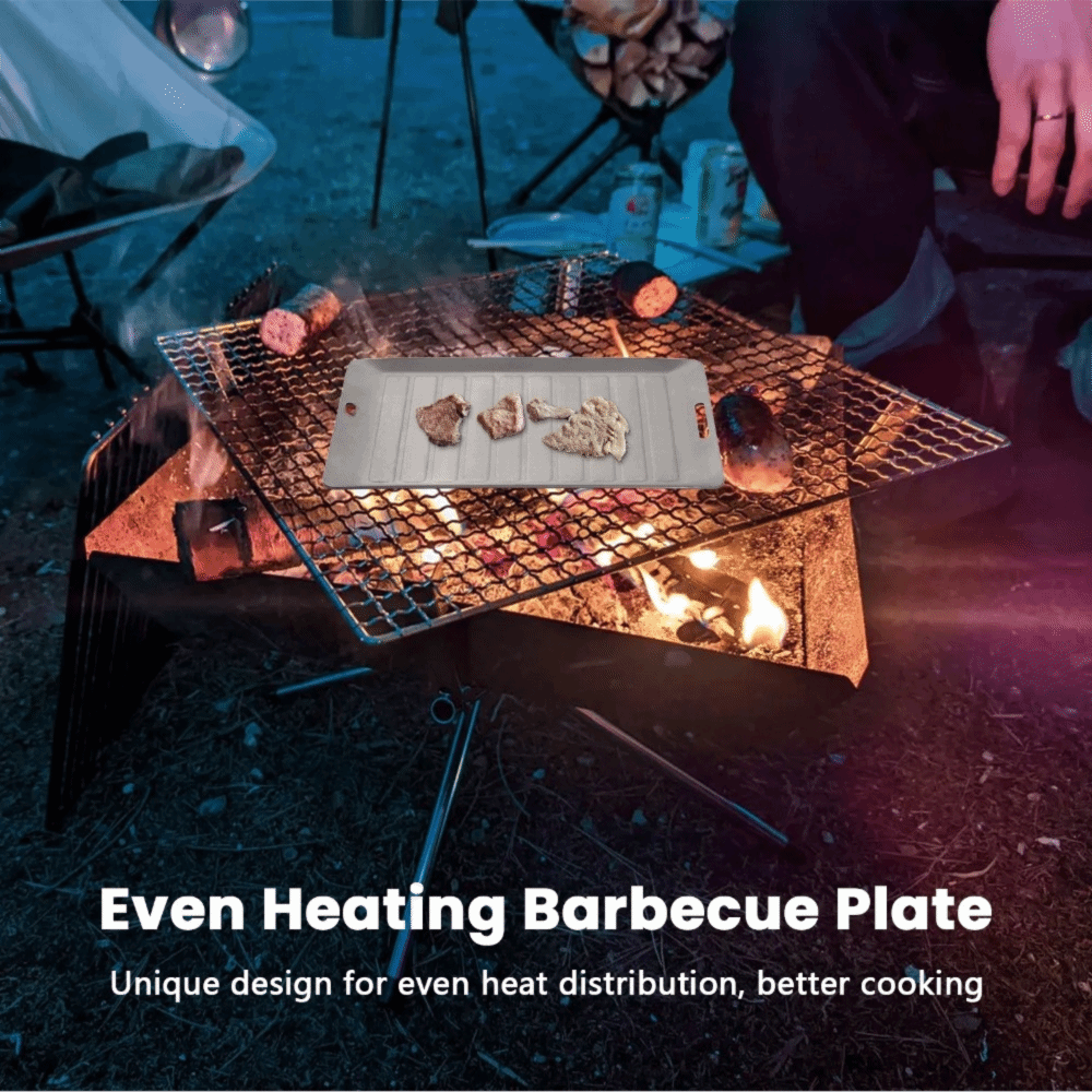 Durable Titanium Camping Grill - مراجعة Camping Cooking Pan وسعره