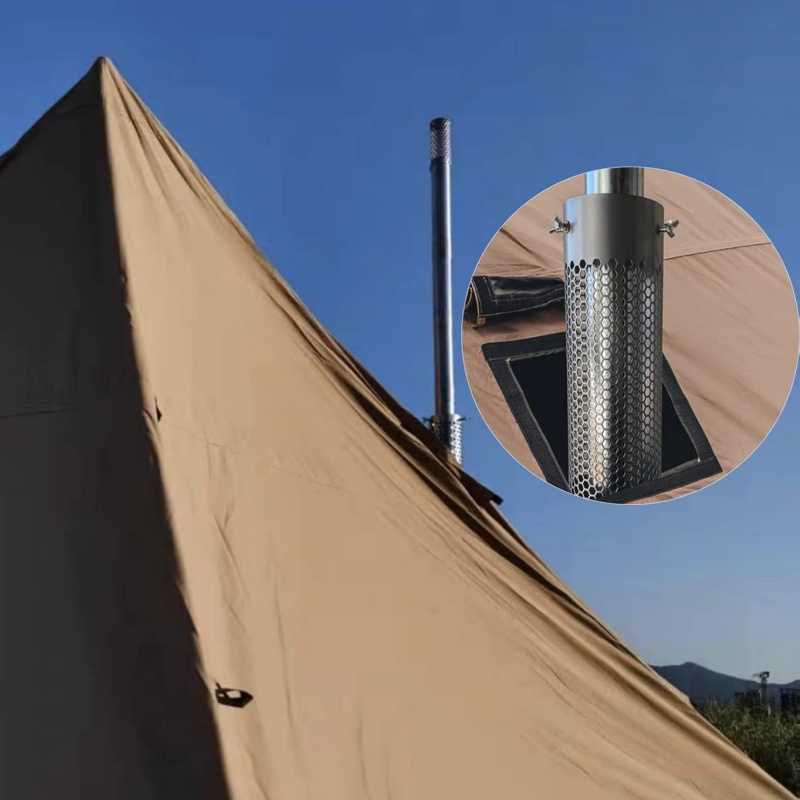 Camping Stove Pipe Stainless S - مراجعة Camping Cooking Cover وسعره
