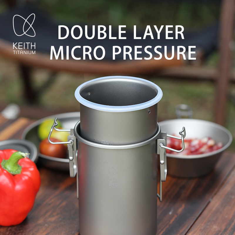 KEITH Pure Titanium Rice Cooke - مراجعة Camping Cooking Pot وسعره