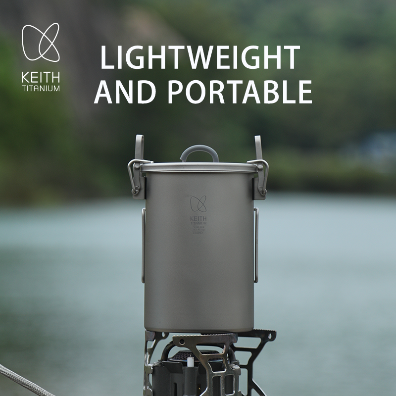 KEITH Pure Titanium Rice Cooke - مراجعة Camping Cooking Pot وسعره