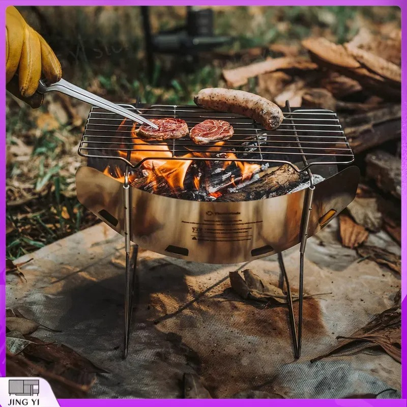 Ultralight Foldable Camping St - مراجعة Camping Cooking Fire Pit وسعره