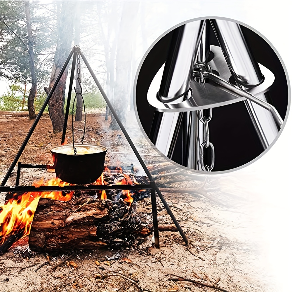 Compact Camping Tripod Grill B - مراجعة Camping Cooking Tripod وسعره