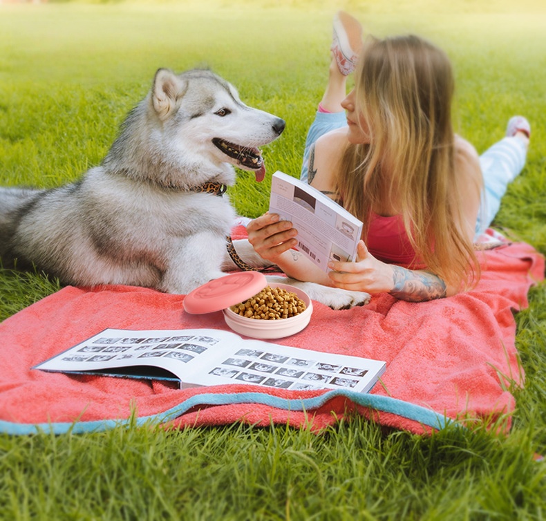 NEW Portable Outdoor Pet Bowl  - مراجعة Camping Cooking Dishes وسعره