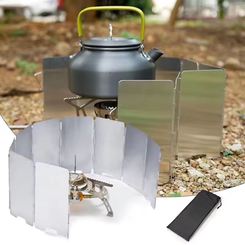 Outdoor Stove Wind Shield Camp - مراجعة Camping Cooking Cover وسعره