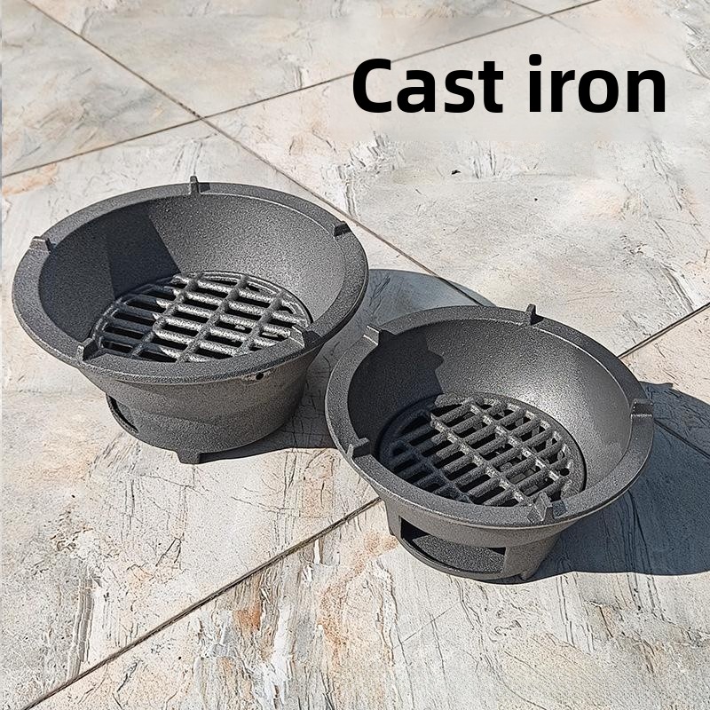 Traditional Cast Iron Carbon S - مراجعة Camping Cooking Fire Pit وسعره