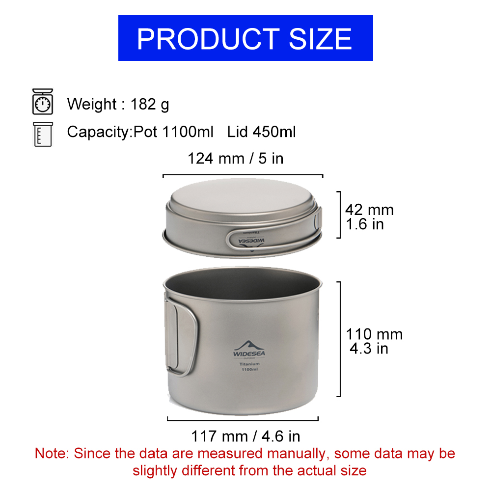 Widesea Ultralight Titanium Ca - مراجعة Camping Cooking Mug وسعره