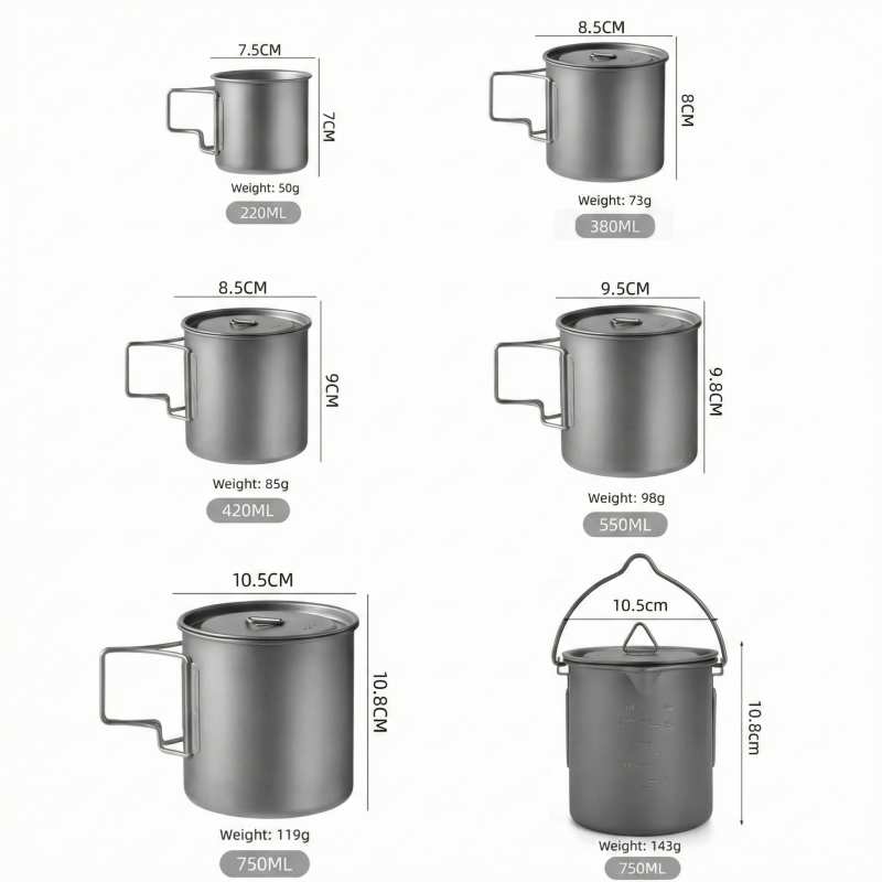 Titanium Camping Mug with Fold - مراجعة Camping Cooking Roll وسعره
