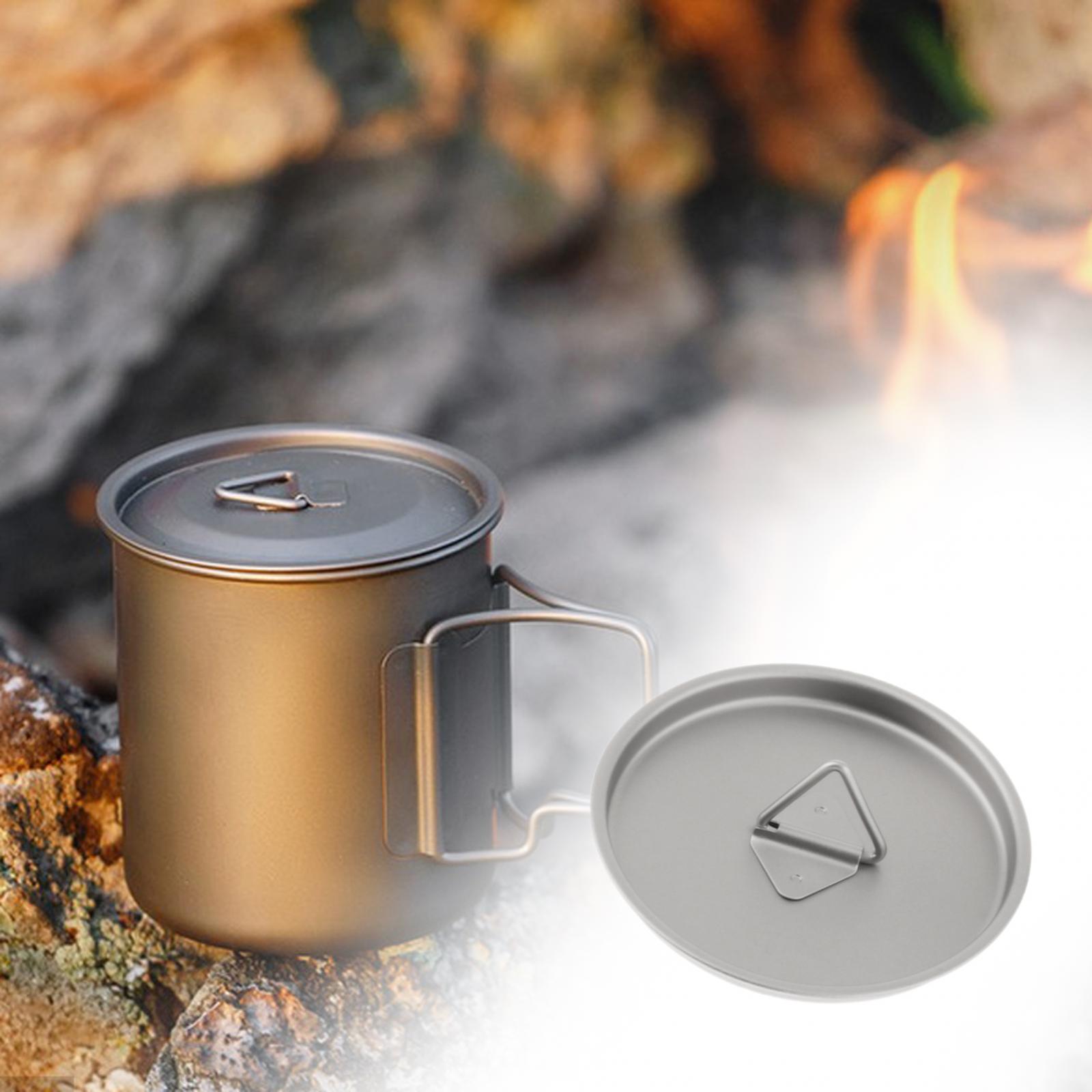 Titanium Outdoor Mug Lid Cookw - مراجعة Camping Cooking And Drinking وسعره