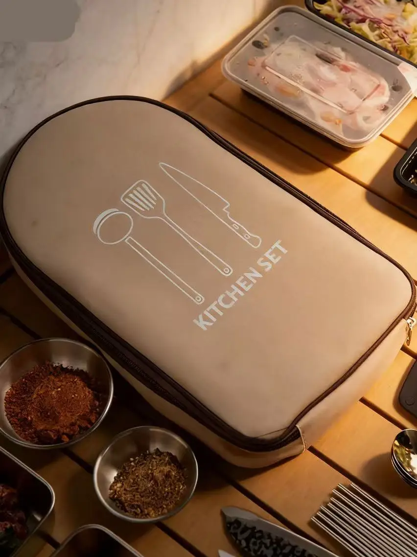 Compact All-in-One Portable Ca - مراجعة Camping Cooking Essentials Kit وسعره