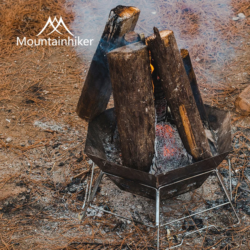 MOUNDAINHIKER Camping BBQ Port - مراجعة Camping Cooking Fire Pit وسعره