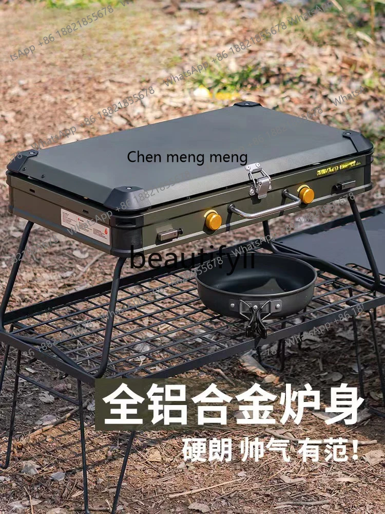 Z189 Double Head Gas Grill Coo - مراجعة Camping Double Cooking Stove وسعره