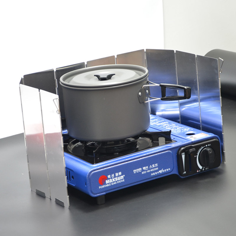 9 Plates Gas Stove Wind Shield - مراجعة Camping Cooking Windscreen وسعره