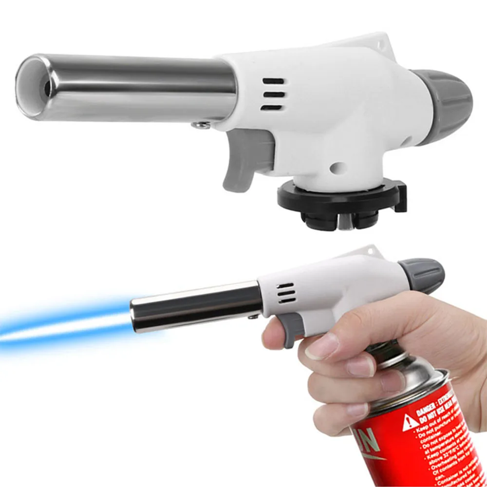 Portable Metal Flame Gun Butan - مراجعة Camping Cooking No Gas وسعره