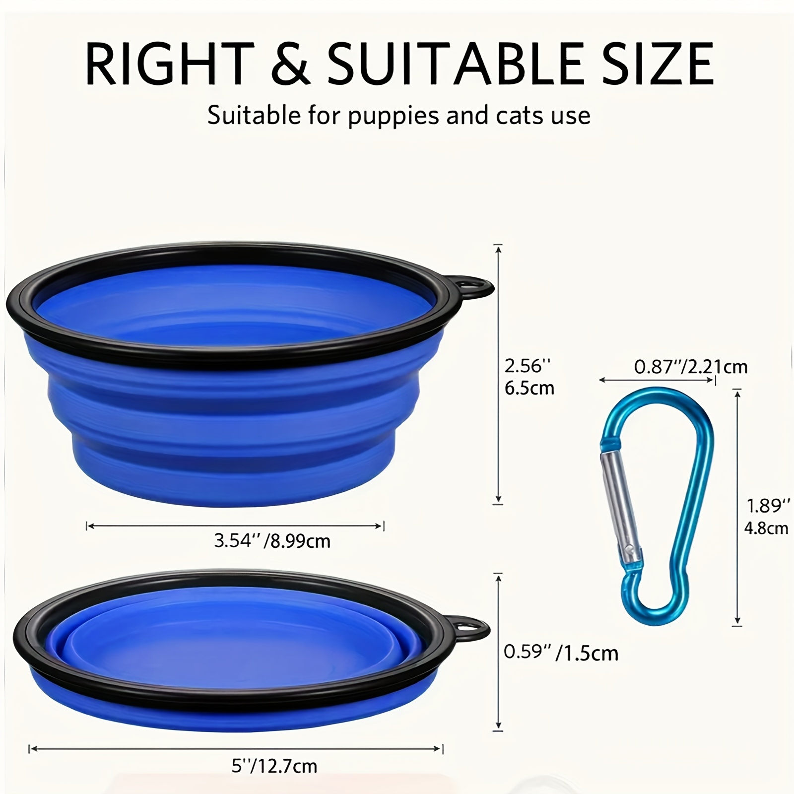 350ML Foldable Silicone Pet Bo - مراجعة Camping Cooking Dishes وسعره