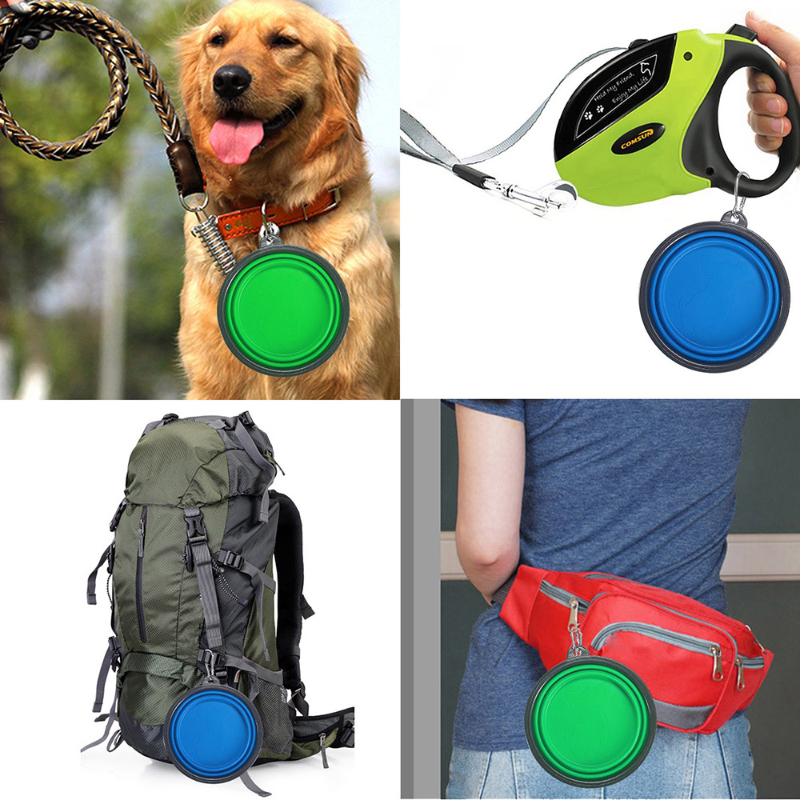 350ML Foldable Silicone Pet Bo - مراجعة Camping Cooking Dishes وسعره