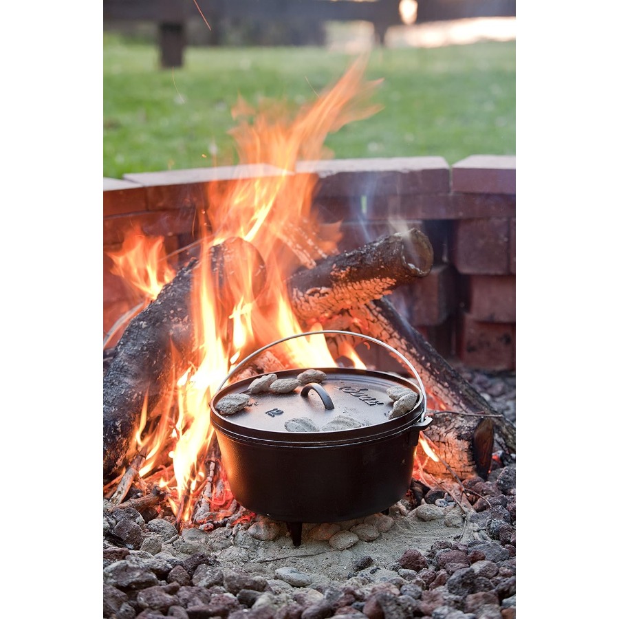 8 Quart Pre-Seasoned Cast Iron - مراجعة Camping Cooking Area وسعره