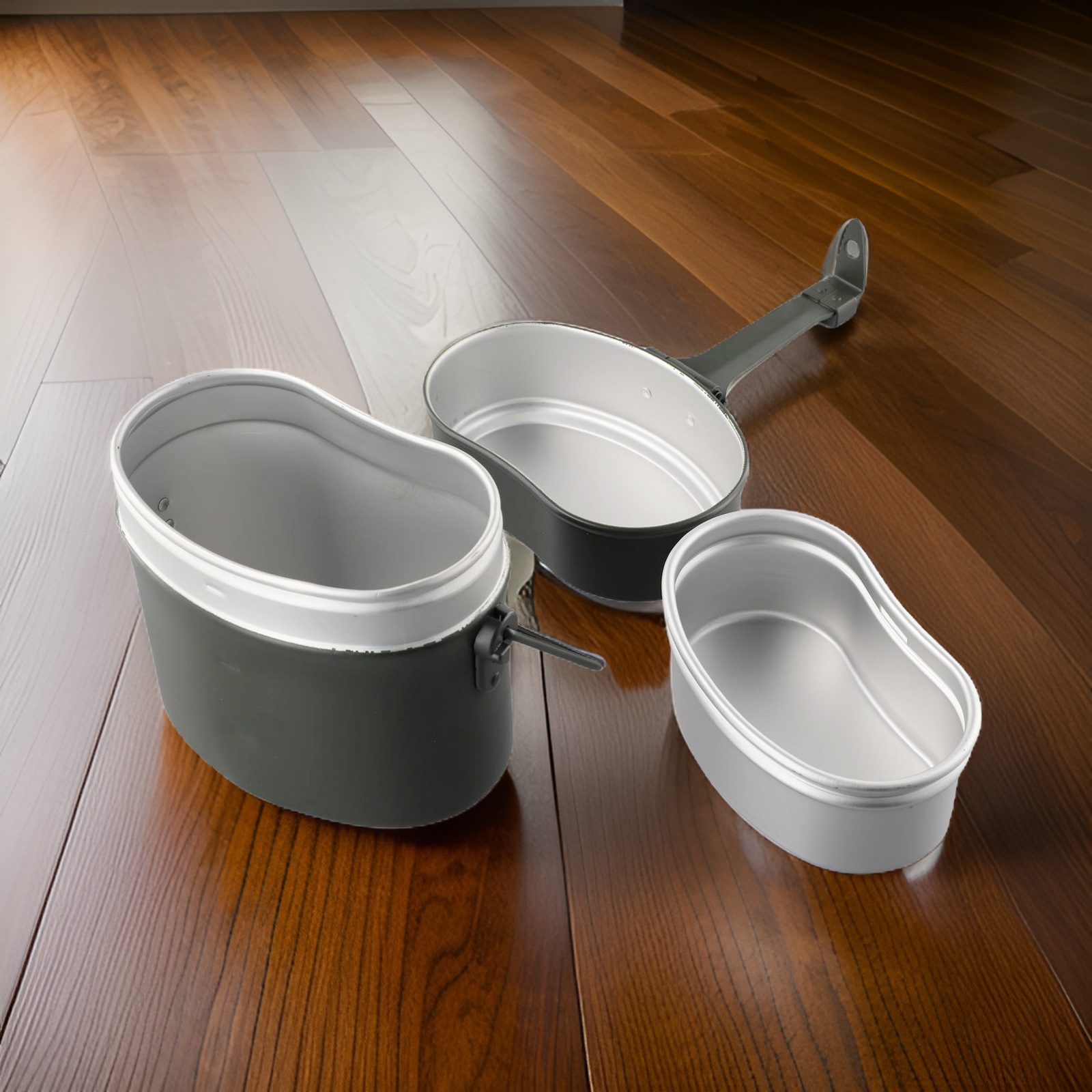 Green Aluminum Camping Mess Ki - مراجعة Camping Cooking Mess Kit وسعره