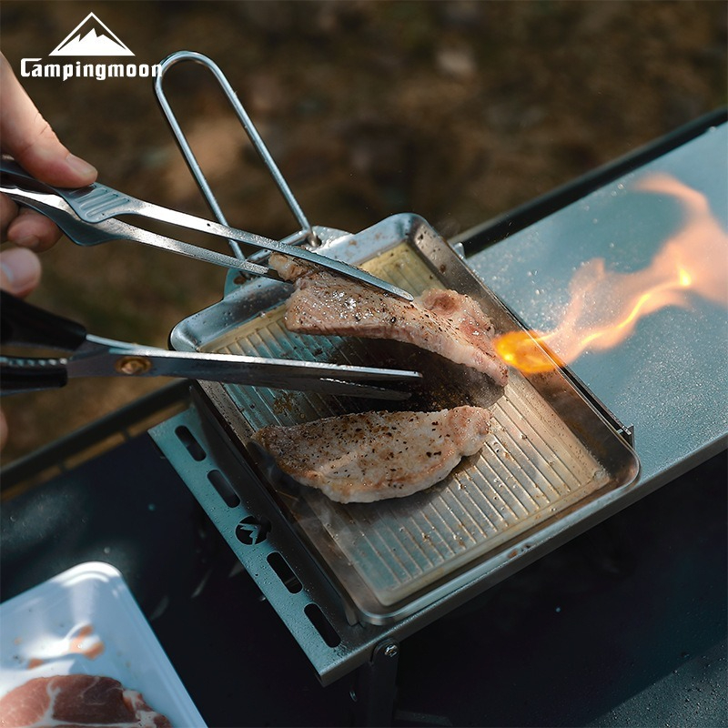 Outdoor Stainless Steel Nonsti - مراجعة Camping Cooking Griddle وسعره
