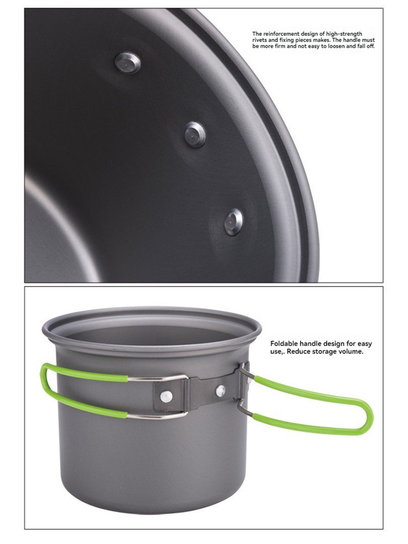 New BRS-T15A Camping Cookware  - مراجعة Camping Cooking Mess Kit وسعره
