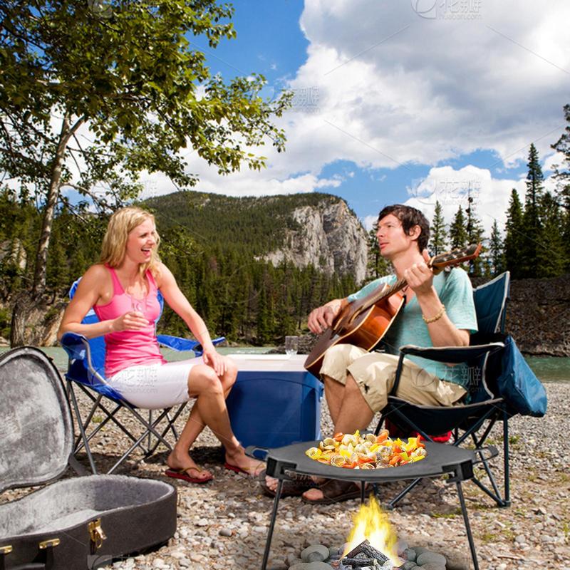 Detachable Grill Vertical Trip - مراجعة Camping Cooking Tripod وسعره