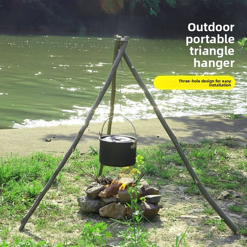 Outdoor BBQ Tripod Portable De - مراجعة Camping Cooking Tripod وسعره