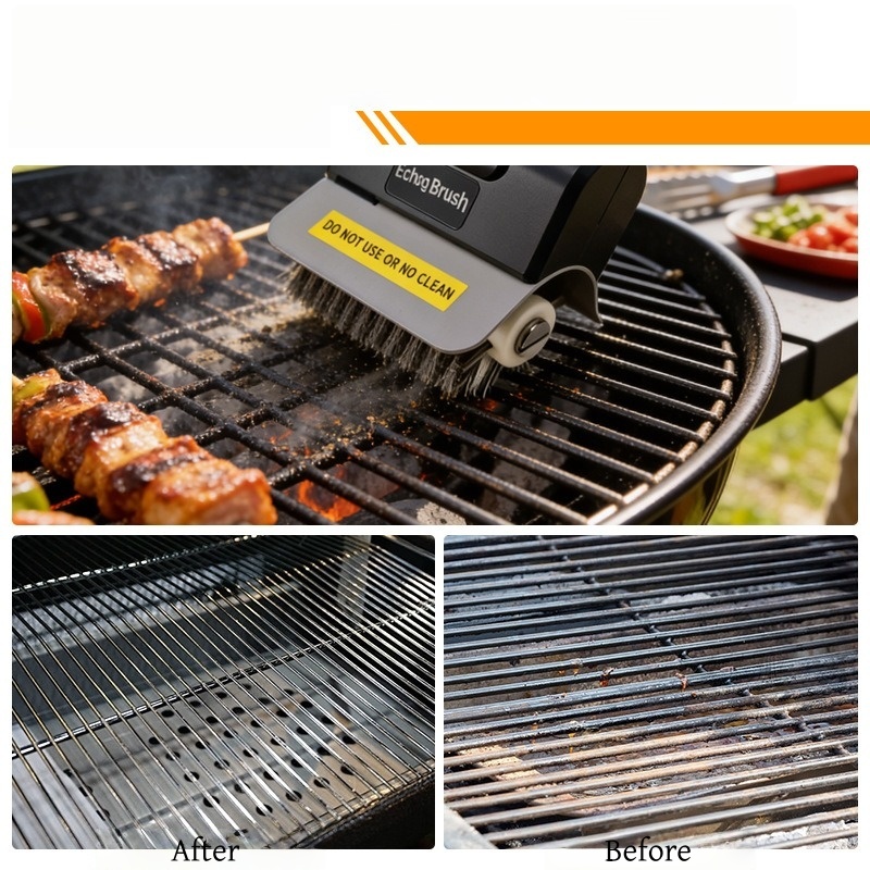 JUSTINLAU Electric Grill Brush - مراجعة Camping Cooking Griddle وسعره