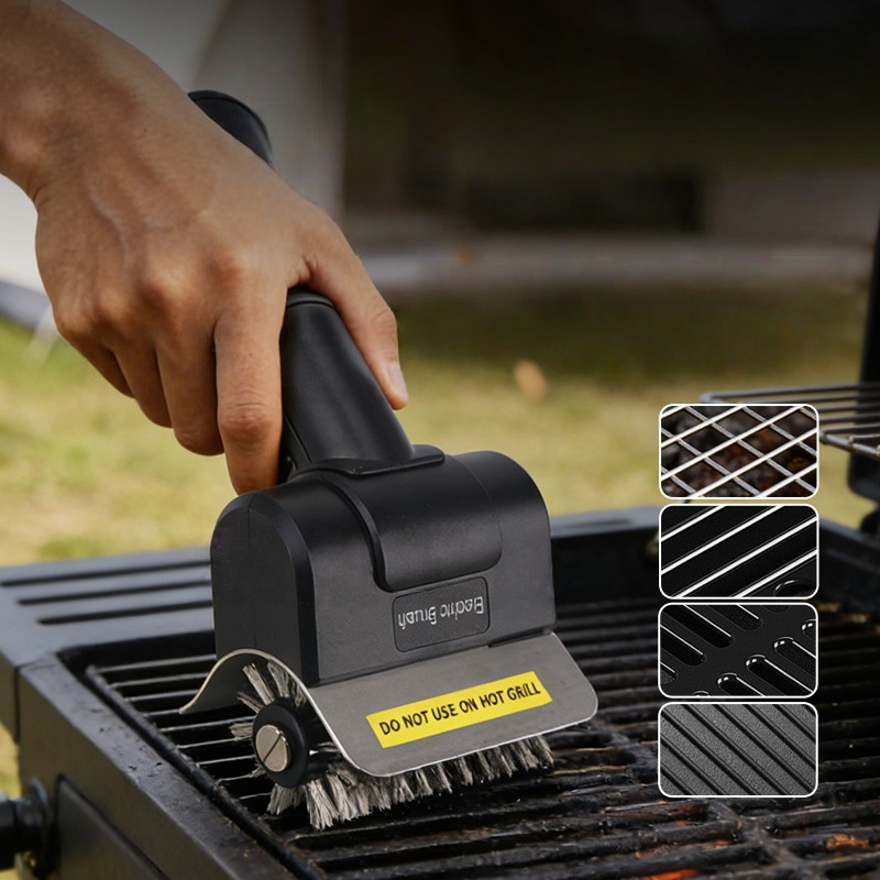 JUSTINLAU Electric Grill Brush - مراجعة Camping Cooking Griddle وسعره