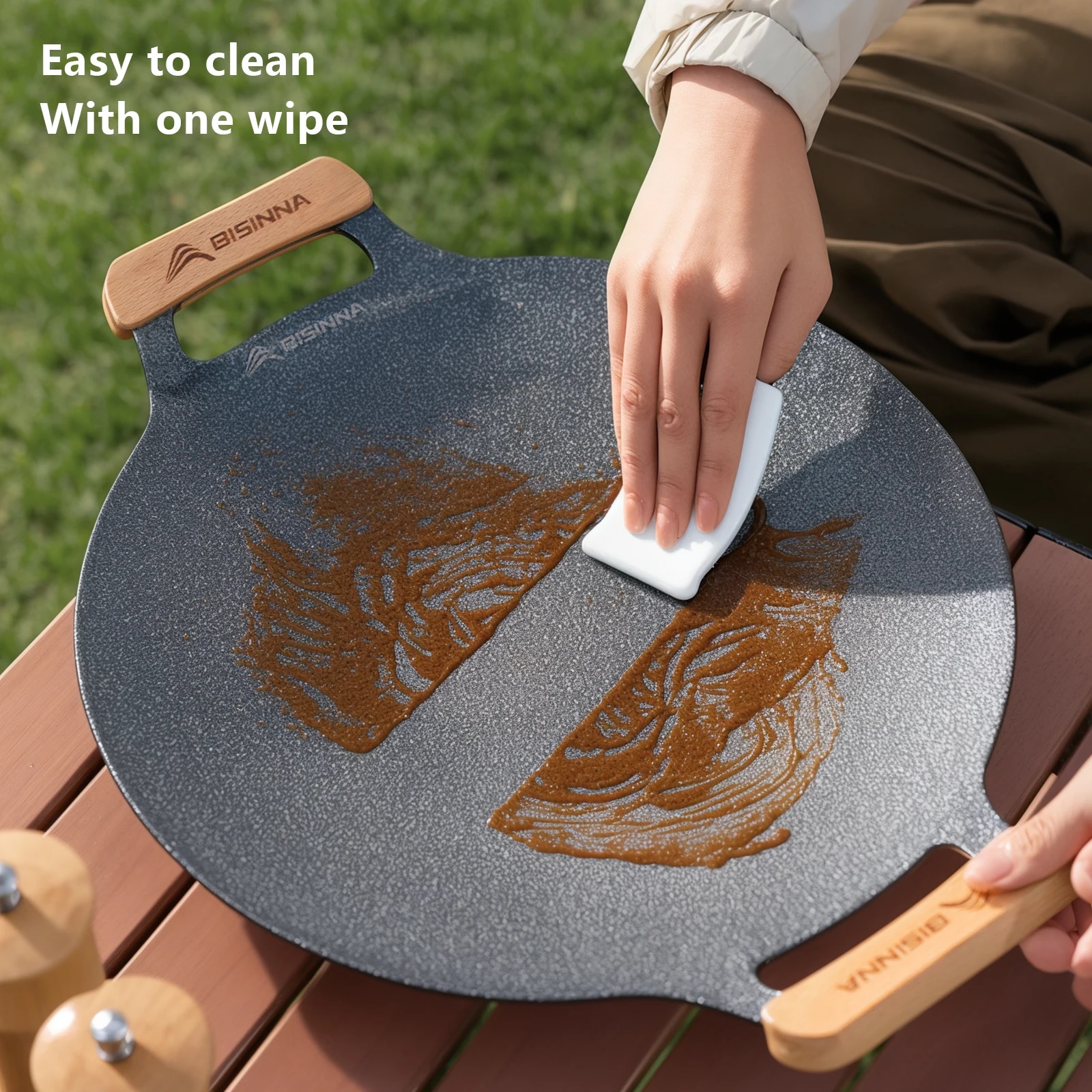 BISINNA 34CM Outdoor BBQ Grill - مراجعة Camping Cooking Pot وسعره