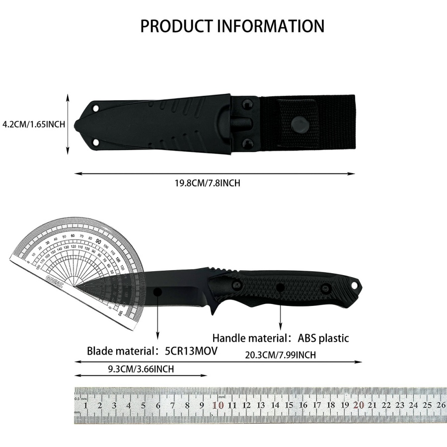 High-quality Outdoor Emergency - مراجعة Camping Cooking Knife With Sheath وسعره