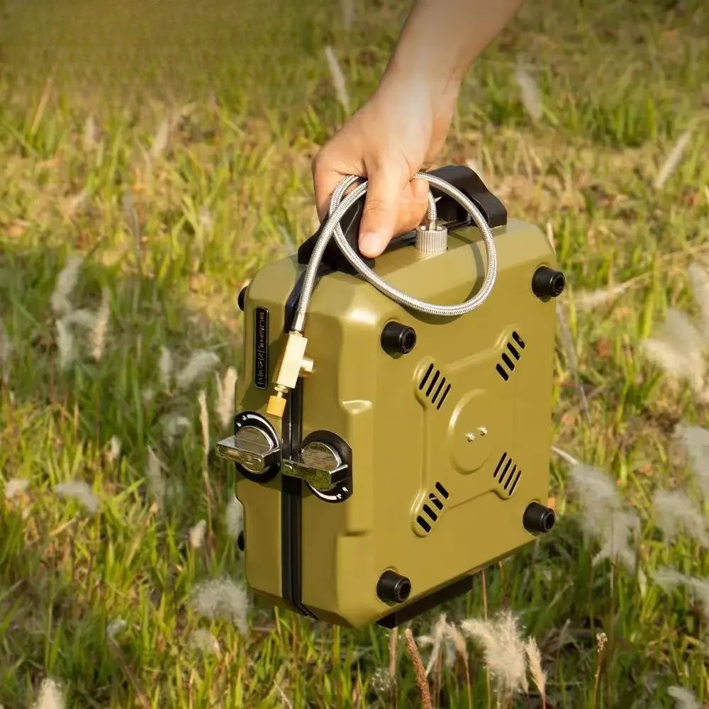 Double Head Stove Dual Burner  - مراجعة Camping Double Cooking Stove وسعره