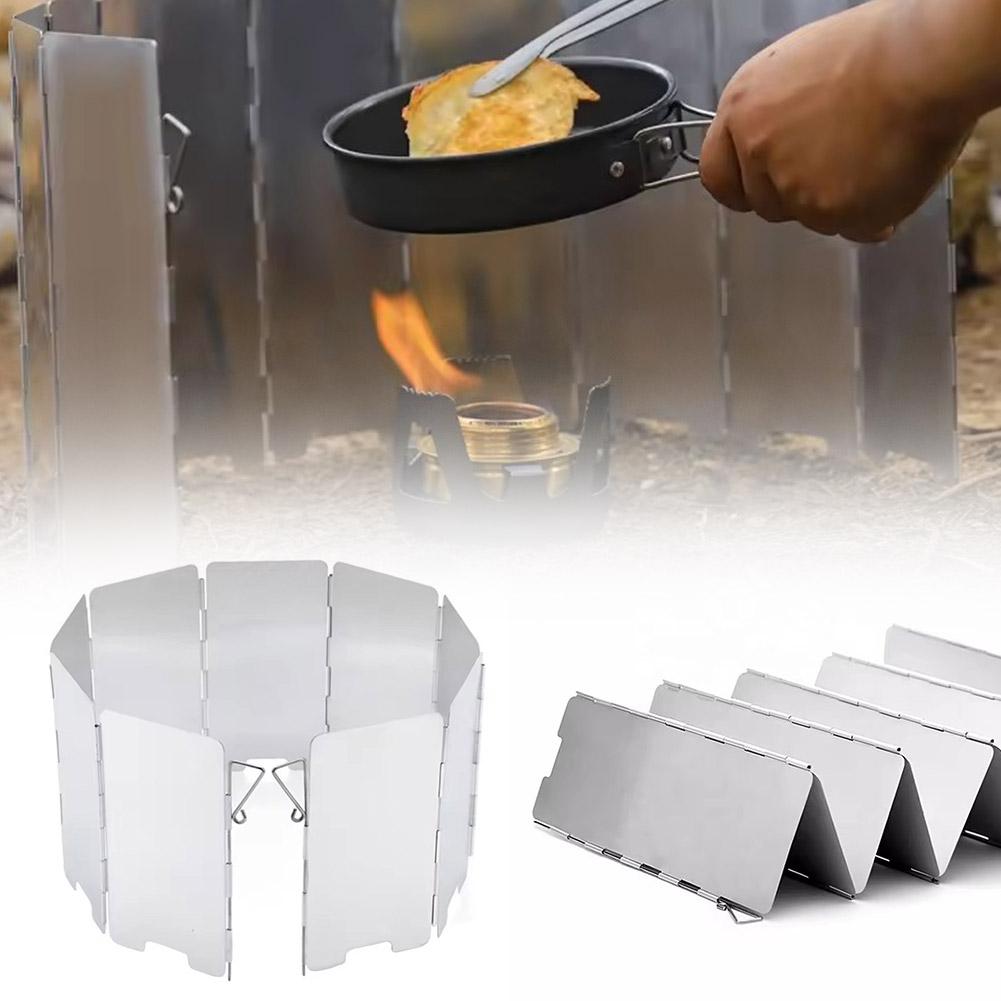 Outdoor Foldable Wind Shield C - مراجعة Camping Cooking Windscreen وسعره