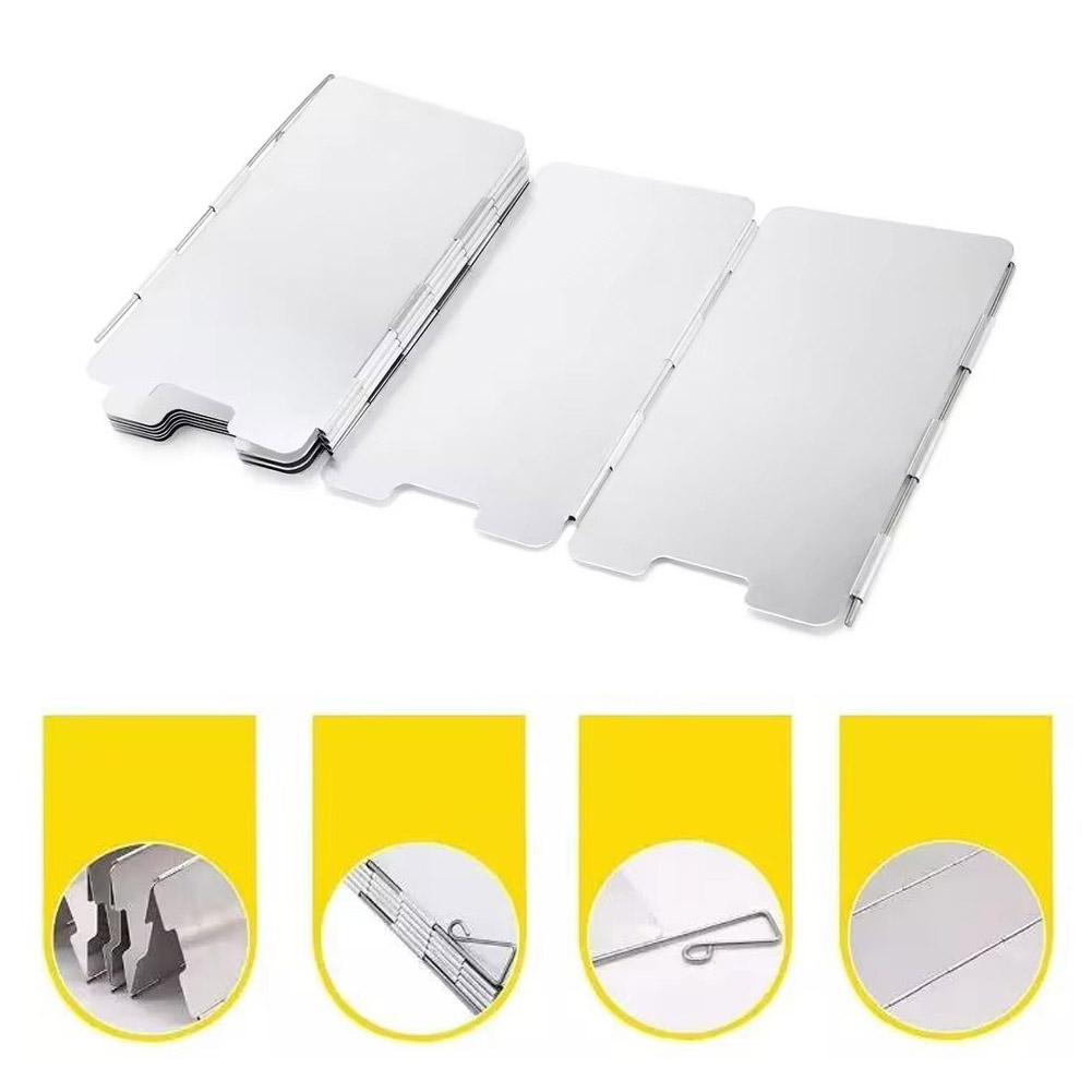 Outdoor Foldable Wind Shield C - مراجعة Camping Cooking Windscreen وسعره