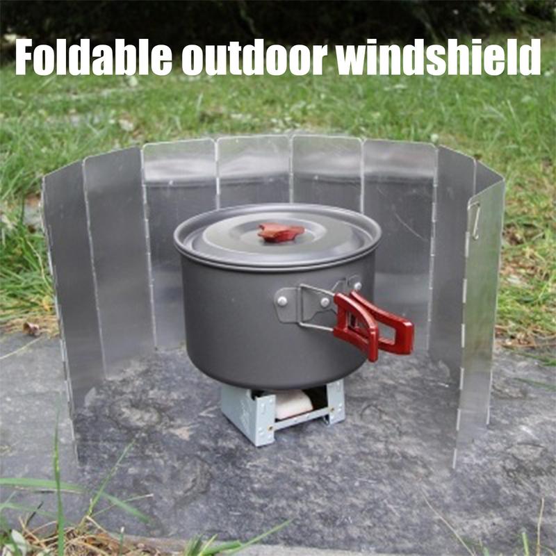 16 Plates Gas Stove Wind Shiel - مراجعة Camping Cooking Windscreen وسعره