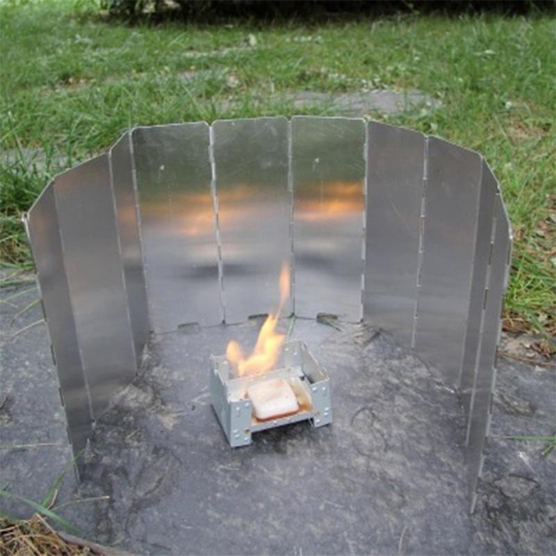 16 Plates Gas Stove Wind Shiel - مراجعة Camping Cooking Windscreen وسعره
