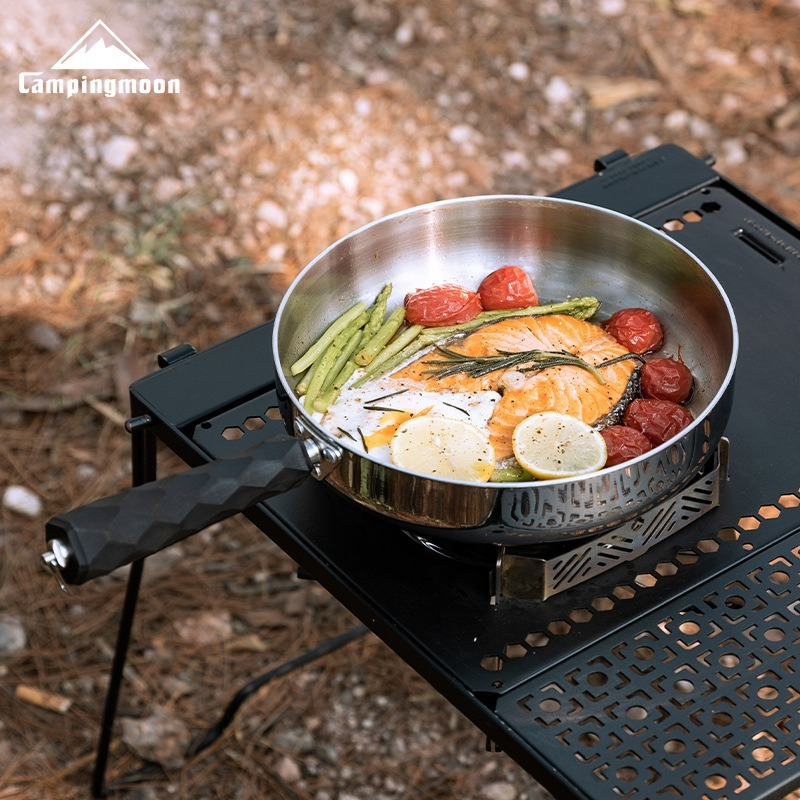 CAMPINGMOON CC-23 camping thre - مراجعة Camping Cooking Pan وسعره
