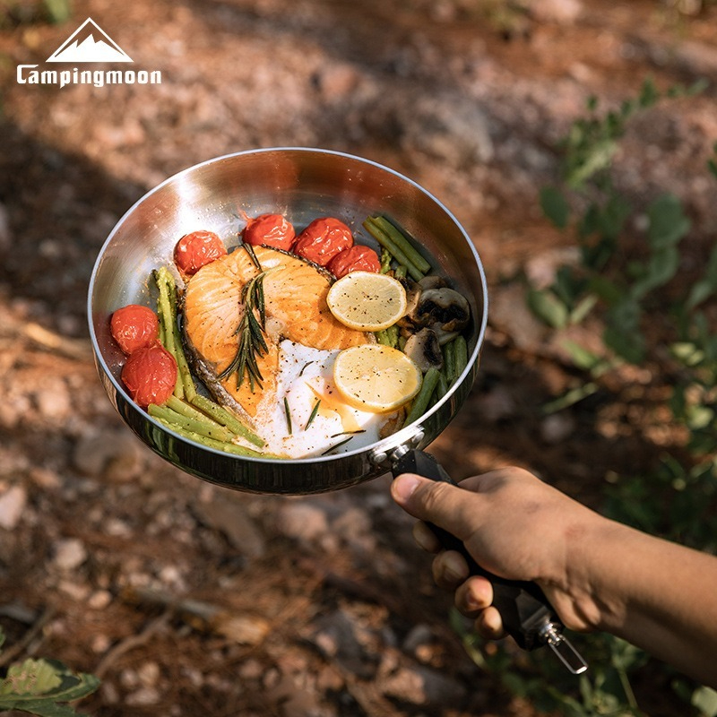 CAMPINGMOON CC-23 camping thre - مراجعة Camping Cooking Pan وسعره