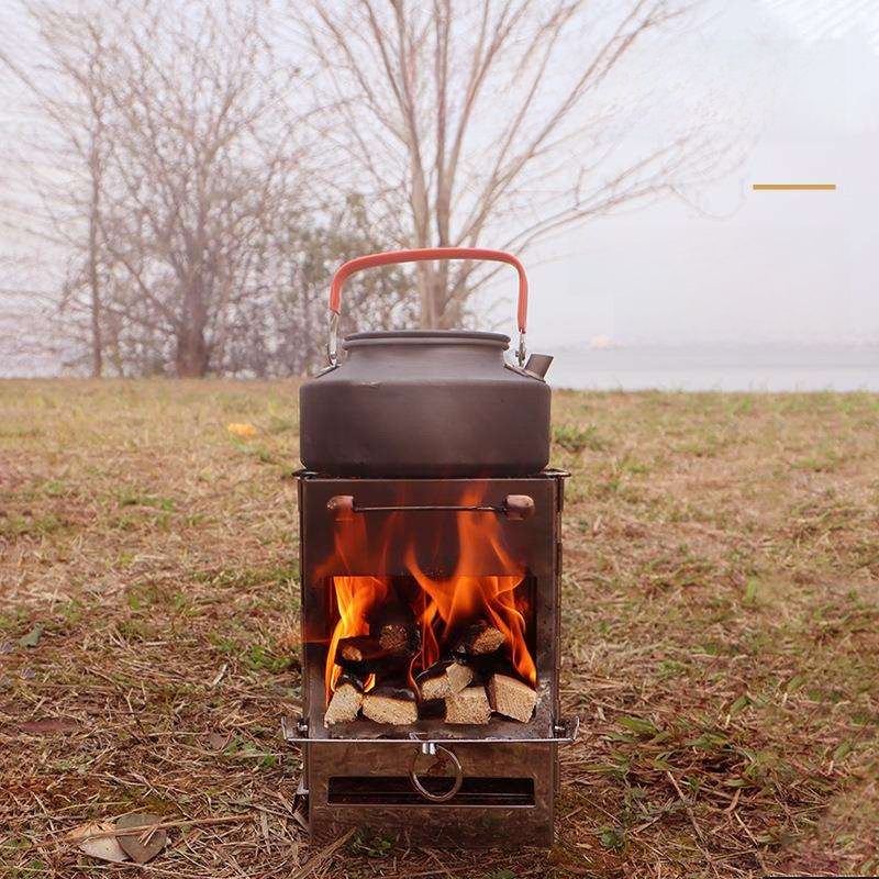 Portable Outdoor Camping BBQ S - مراجعة Camping Cooking Fire Pit وسعره