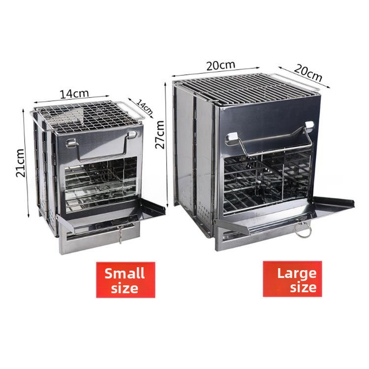 Portable Outdoor Camping BBQ S - مراجعة Camping Cooking Fire Pit وسعره