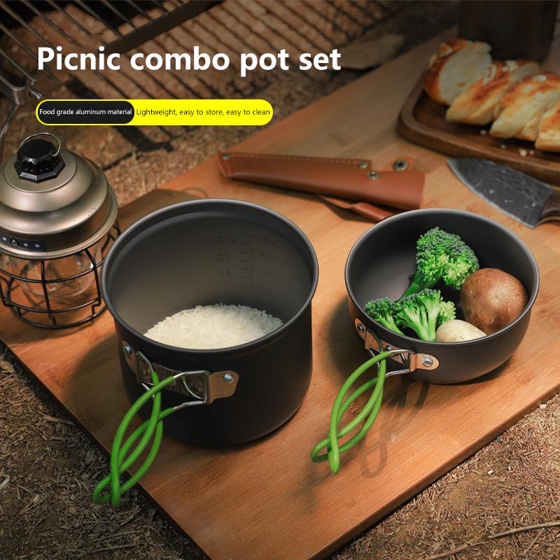 Ultralight Camping Pot Set: Ca - مراجعة Camping Cooking Mess Kit وسعره