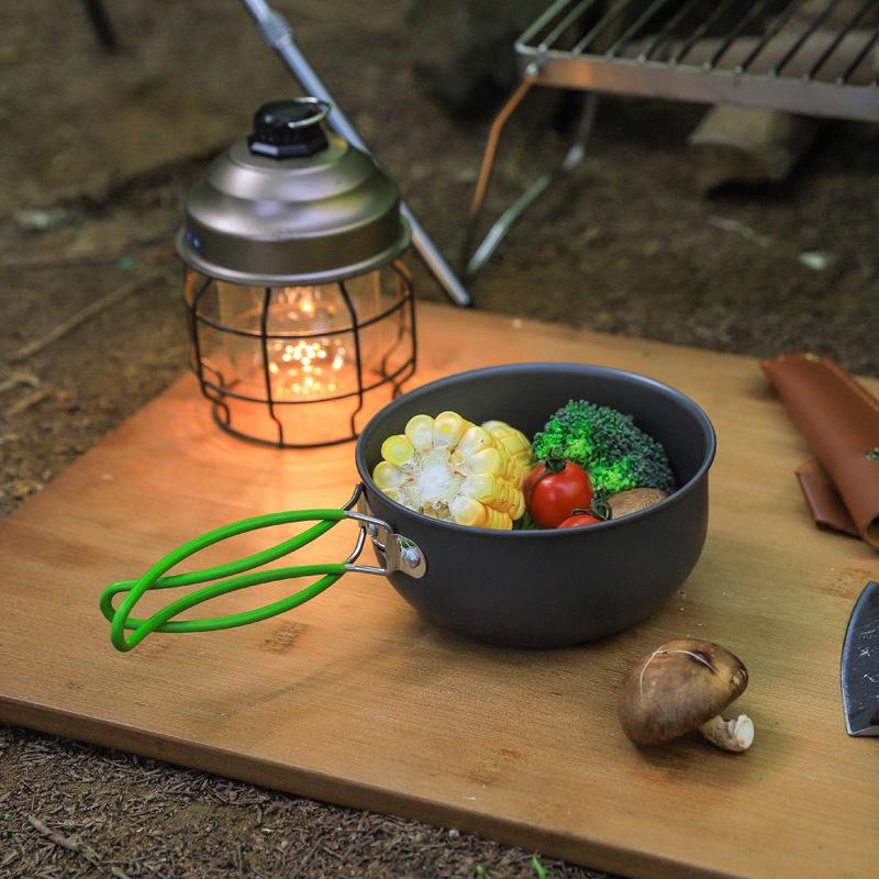 Ultralight Camping Pot Set: Ca - مراجعة Camping Cooking Mess Kit وسعره