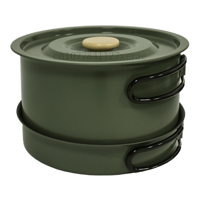 0.9L/1.2L/2.2L/3.5L 4pcs Outdo - مراجعة Camping Cooking Set Large وسعره
