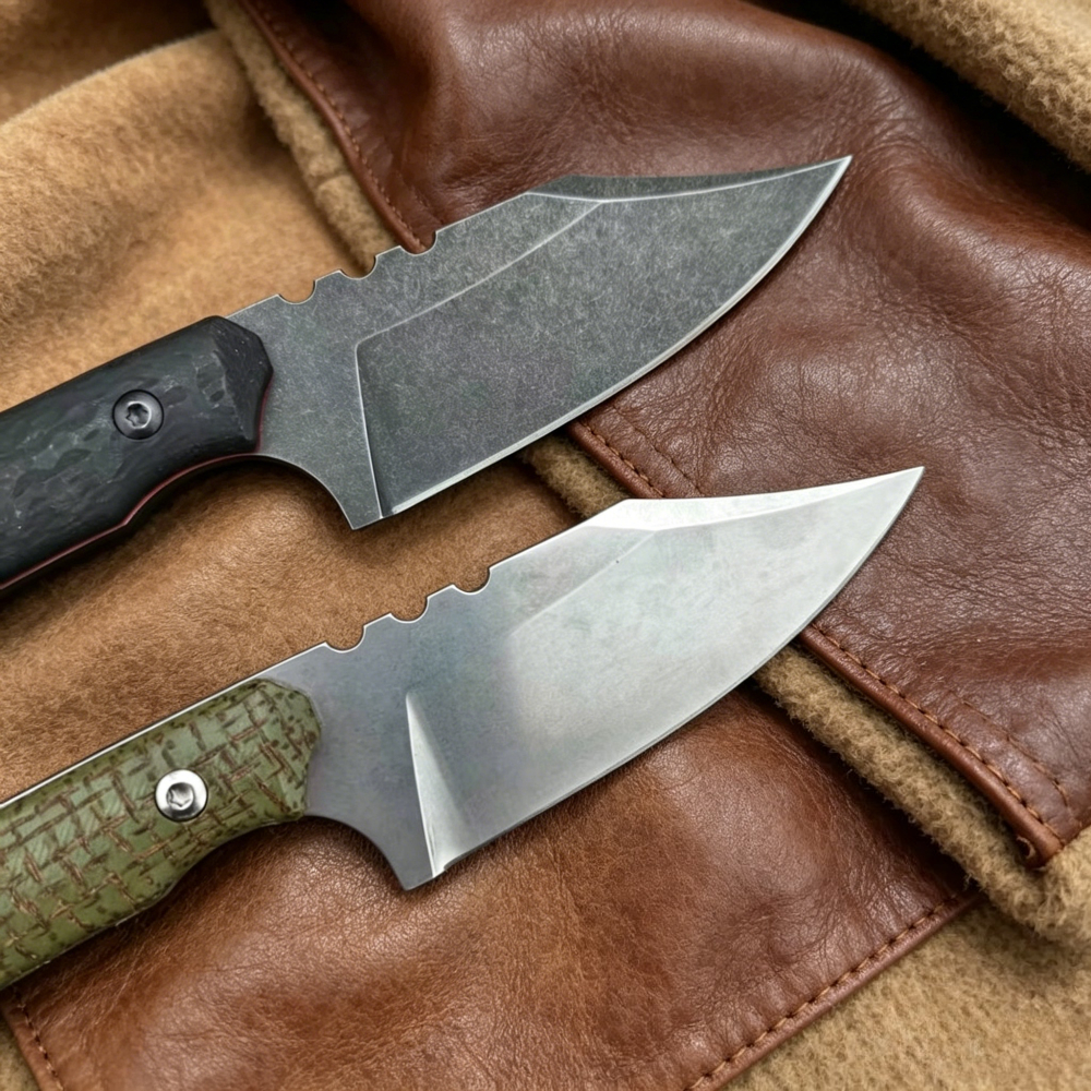 Serrated Spine Design Lightwei - مراجعة Camping Cooking Knife With Sheath وسعره