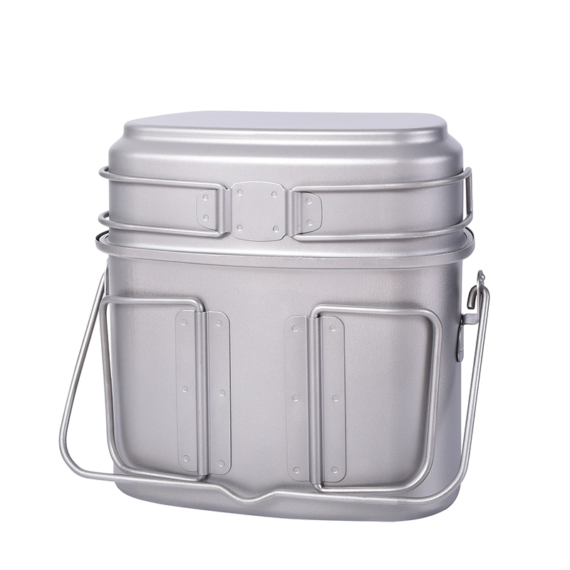 1.5L Outdoor Military Canteen  - مراجعة Camping Cooking Mess Kit وسعره